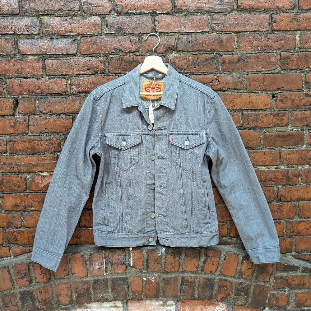 Levi's Light Grey Denim Trucker Jacket